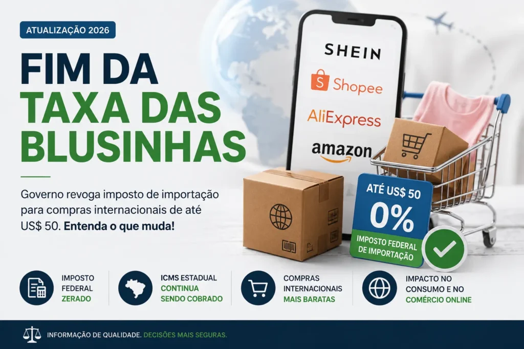 fim da taxa das blusinhas